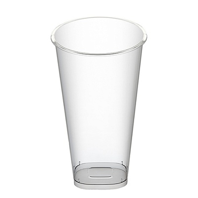 Стакан Bubble cup/шейкер квадратное дно глянцевый ПП 1028ГП D=90мм цвет прозр. 500мл (25г) ОЗЛП/ВЗЛП (х1/432)
